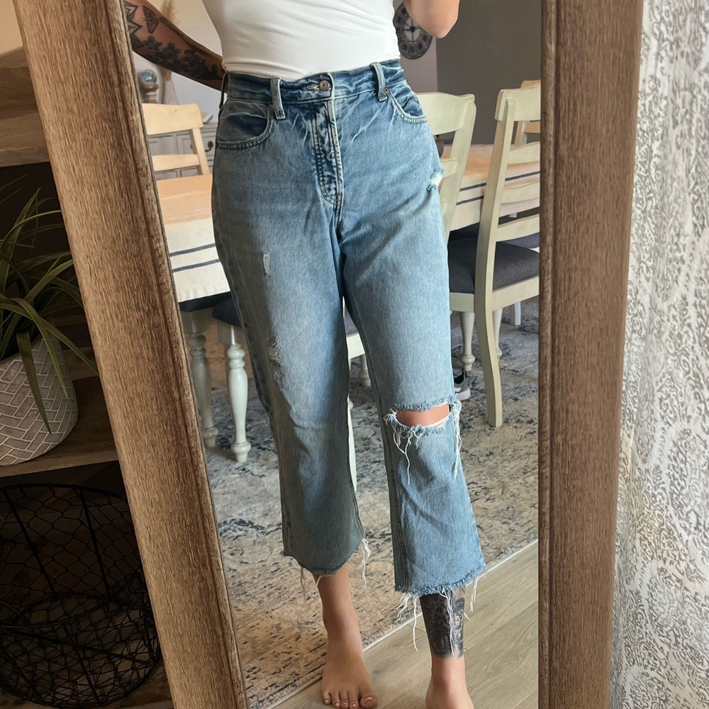 OLD NAVY • slouchy straight jeans women’s size 8